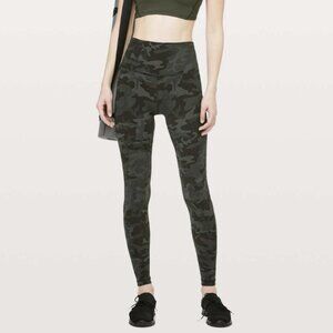 Lululemon Align Pant Legging *Full Length 28" Incognito Camo Multi Gator Green 8
